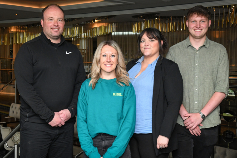 North East sport welfare officers Richard, Sarah, Rowena, and Patrick